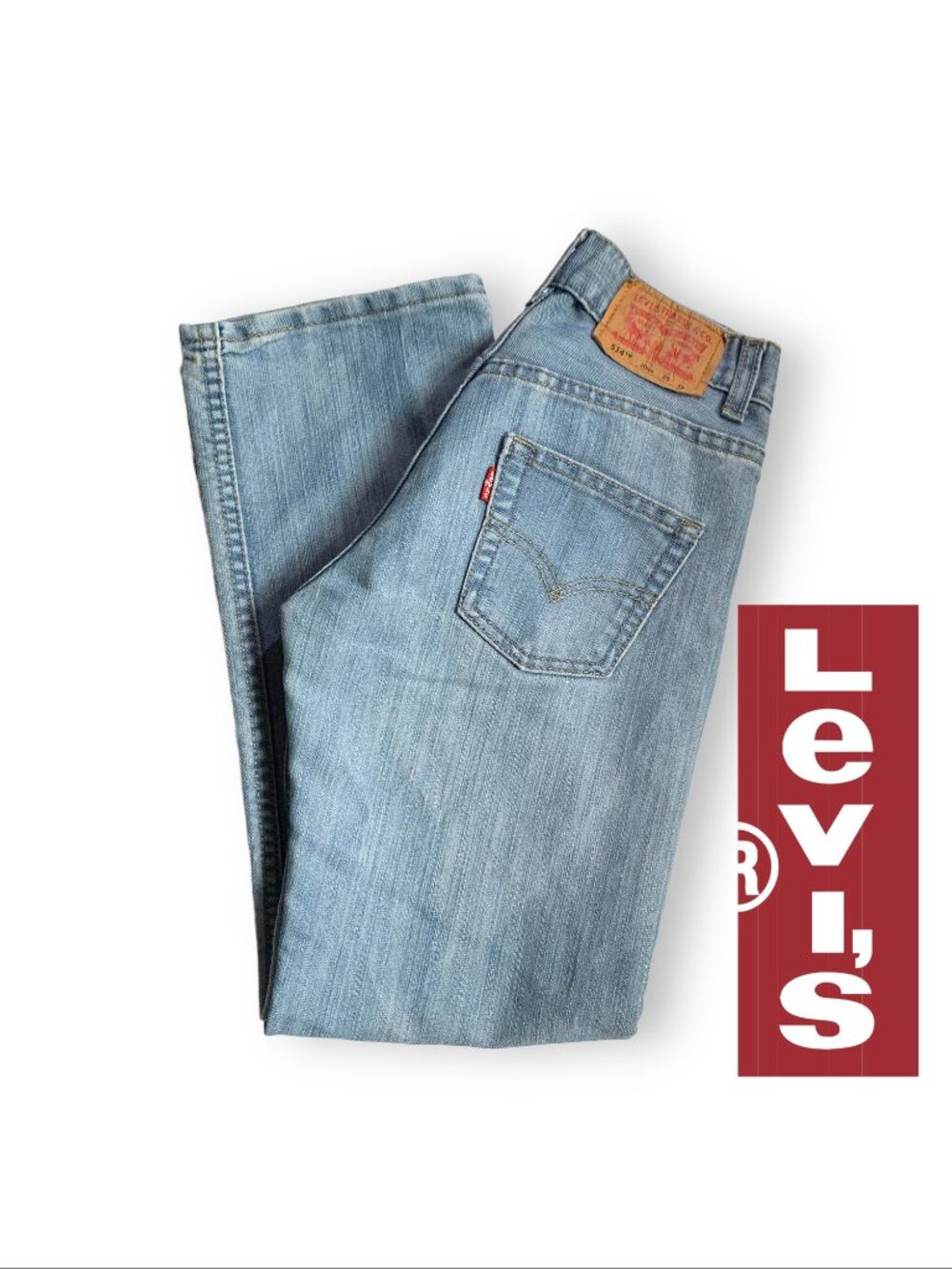 Boy's Levi's Jeans 514 Straight Size 10 Reg Faded Blue Denim 10 REG